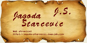 Jagoda Starčević vizit kartica